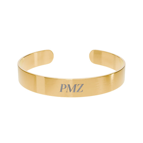 PMZ Signature Cuff Bracelet – 18K Gold PVD