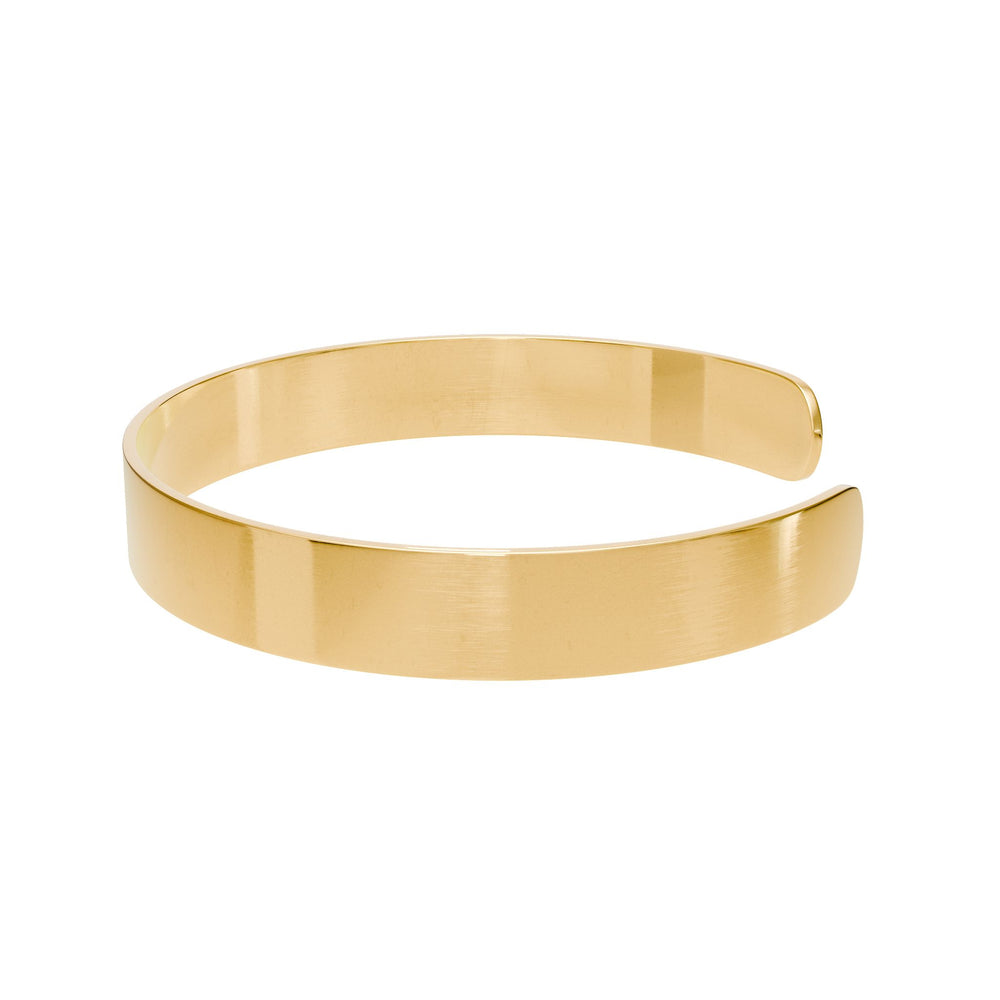 PMZ Signature Cuff Bracelet – 18K Gold PVD - Image 2